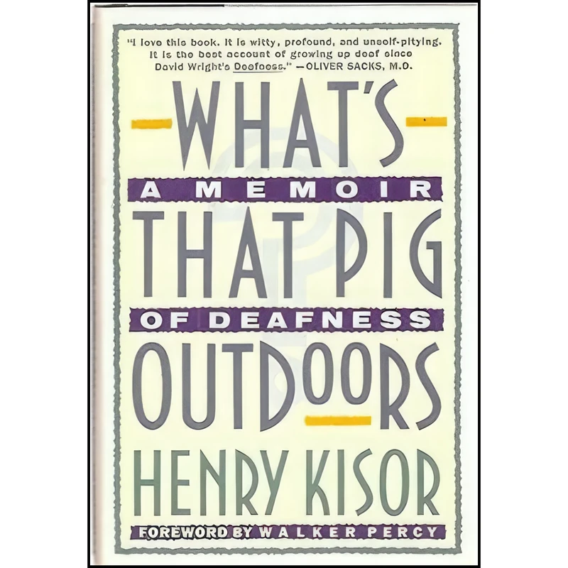 کتاب Whats That Pig Outdoors اثر Henry Kisor انتشارات Hill and Wang