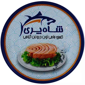  کنسرو تن ماهی زرده در روغن گیاهی شاه پری - 180 گرم