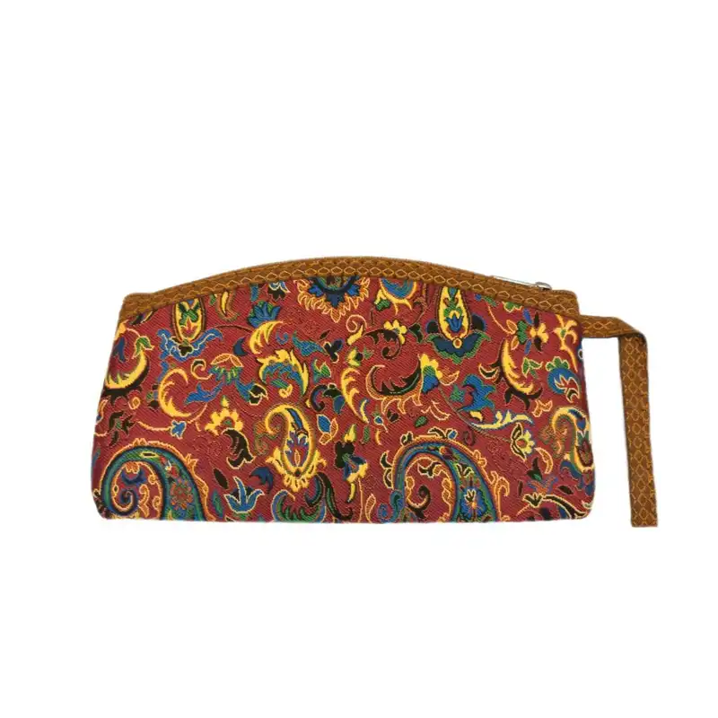 کیف لوازم آرایش زنانه مدل ترمه سنتی 0123t