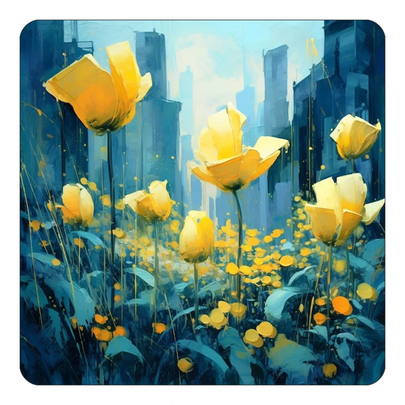 مگنت کاکتی طرح نقاشی رنگ روغن مدل mp72878