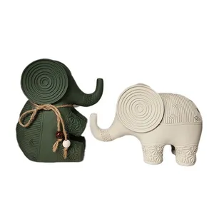 مجسمه مدل فیل بازیگوش مجموعه 2 عددی