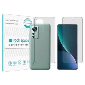 Rockspace transparent screen protector HyGEL model suitable for Xiaomi 12Lite mobile phone along with the back protector