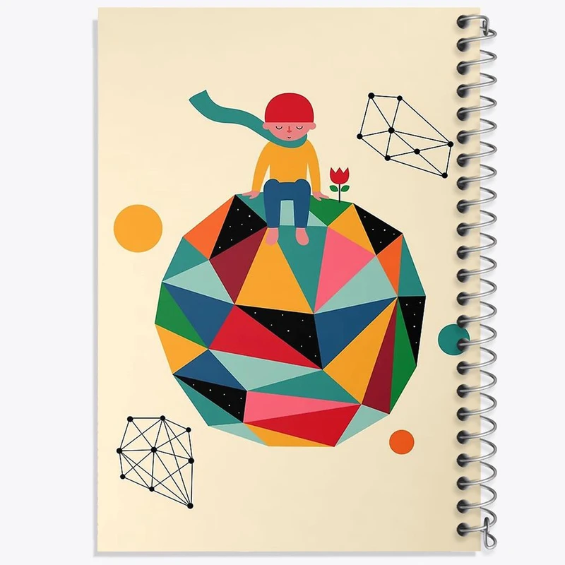 دفتر نقاشی 50 برگ خندالو مدل شازده کوچولو کد 1837