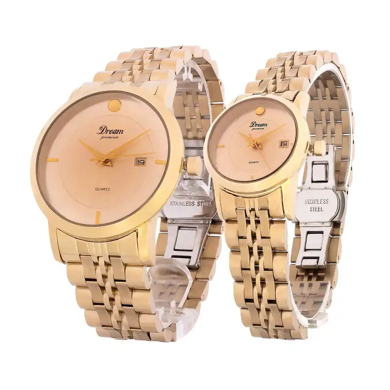 ست ساعت مچی عقربه ای زنانه و مردانه دریم مدل D2380AD-03