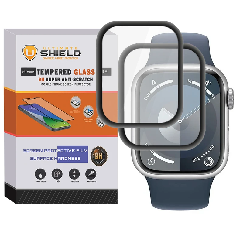 محافظ صفحه نمایش نانو آلتیمیت شیلد مدل Pmma-UL مناسب برای اپل واچ Series 9 41mm بسته دو عددی