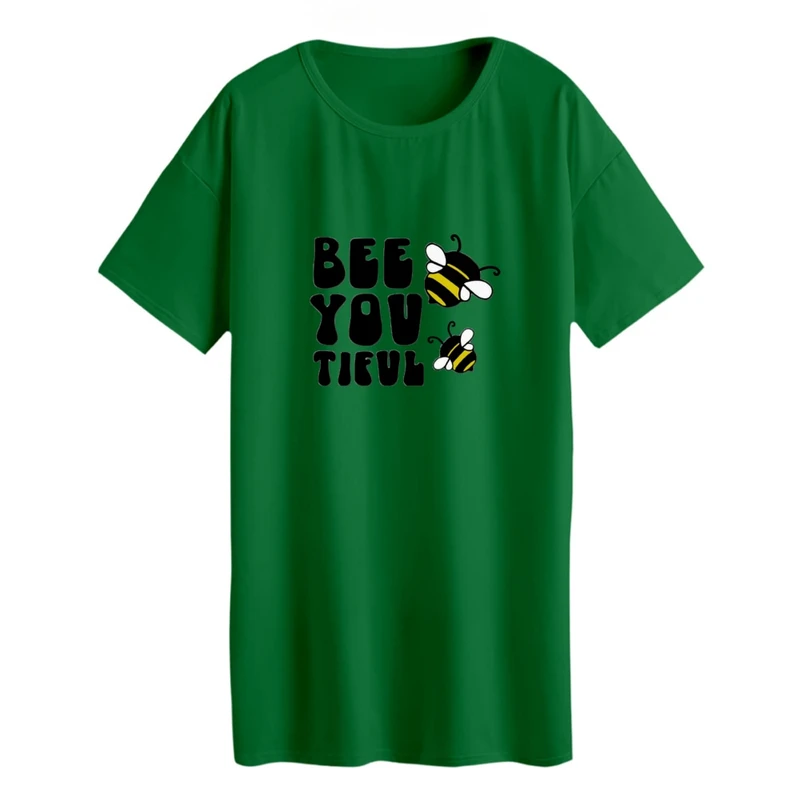 تی شرت لانگ زنانه مدل زنبورعسل