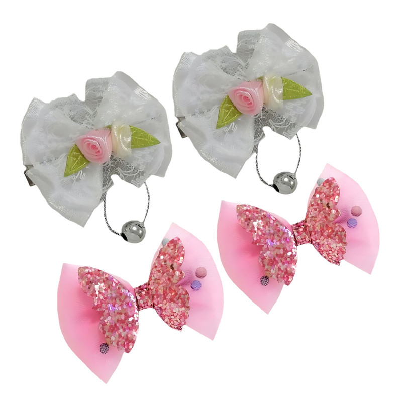 گیره مو دخترانه مدل پروانه بسته 4عددی