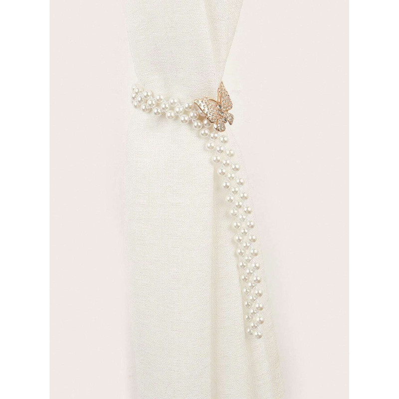 پرده جمع کن مدل Butterflypearl01 مجموعه دو عددی