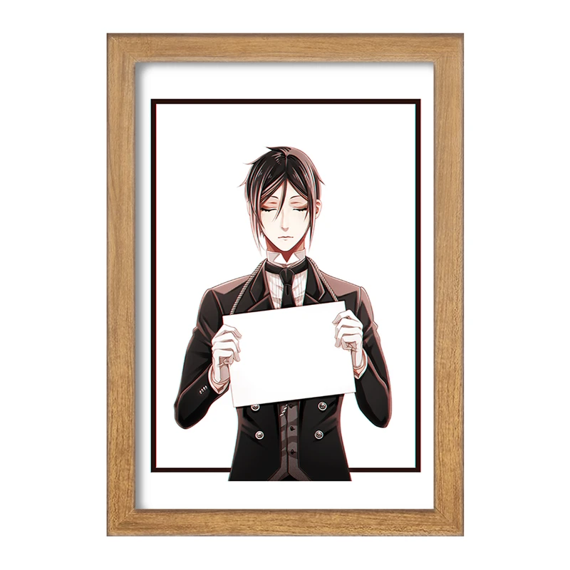 تابلو خندالو مدل سباستین انیمه خادم سیاه Black Butler  کد 16347