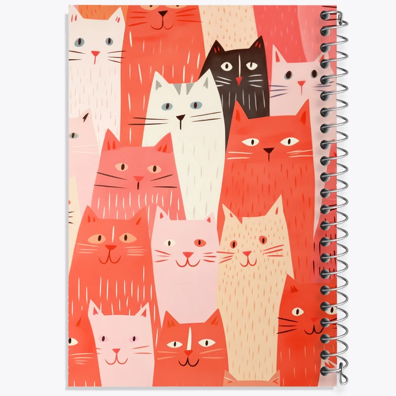 دفتر نت موسیقی 50 برگ خندالو مدل گربه (Cat) کد N752