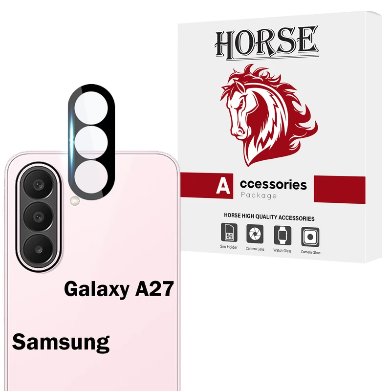 محافظ لنز دوربین شیشه‌ای هورس مدل LFUH20 مناسب برای گوشی موبایل سامسونگ Galaxy A27