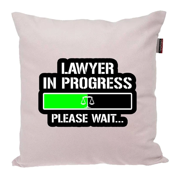 کوسن پاد آفرین مدل وکیل دانشجو حقوق وکالت کد PK301625 سایز 30*30 سانتی متر