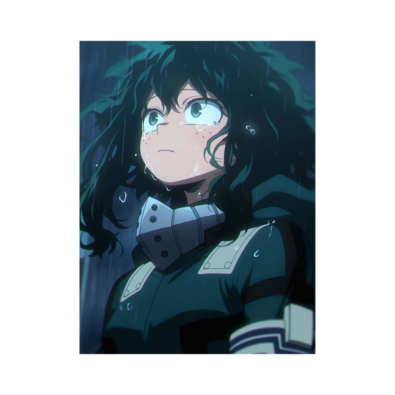 استیکر لپ تاپ و موبایل مدل انیمه طرح مدرسه قهرمانانه من ایزوکو میدوریا My Hero Academia Izuku Midoriya کد 3608