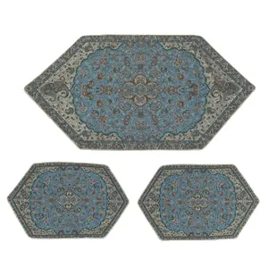 ست 3 تکه رومیزی ترمه مدل شاه عباسی کد R002