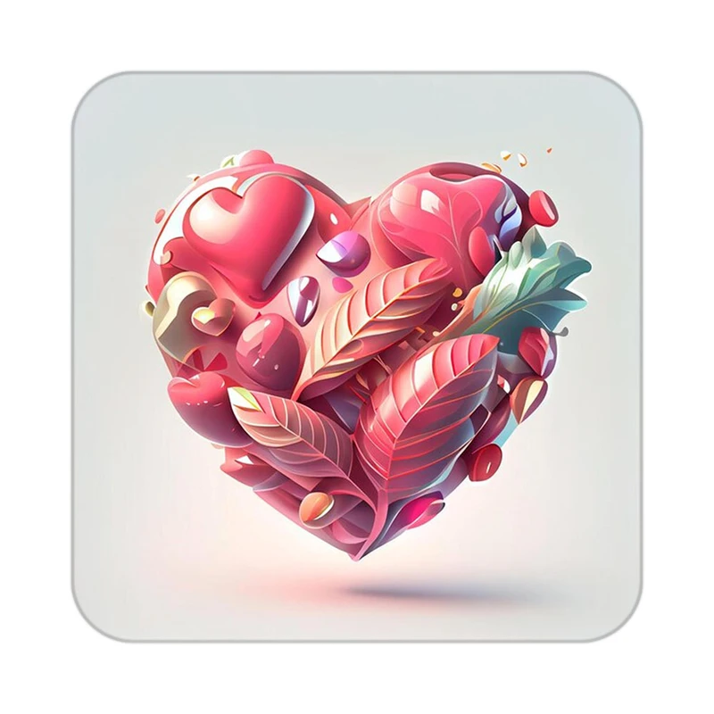 زیر لیوانی کاکتی مدل عاشقانه کد mp12967