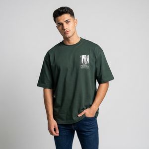 تی شرت اورسایز مردانه پنبه یکرو زیگ مدل Persia
