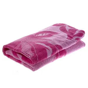 حوله حمام هنر طرح گلها سایز 75x135 سانتی متر