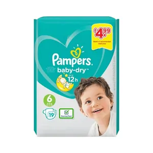 پوشک پمپرز مدل baby-dry کد 6 بسته 19 عددی