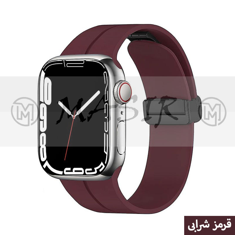 بند مسیر مدل Bracelet Correa Magnetic مناسب برای اپل واچ سری 1/2/3/4/5/6/7/8/9/SE سایز 38/40/41 میلی متری