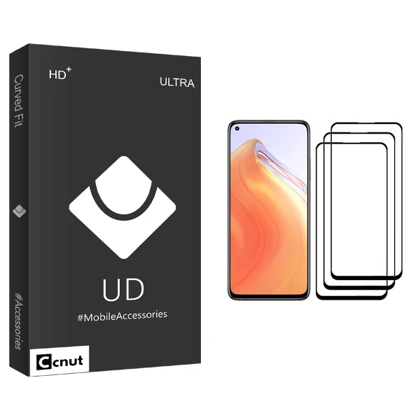 محافظ صفحه نمایش کوکونات مدل UD Black مناسب برای گوشی موبایل شیائومی Mi 10T 5G بسته سه عددی