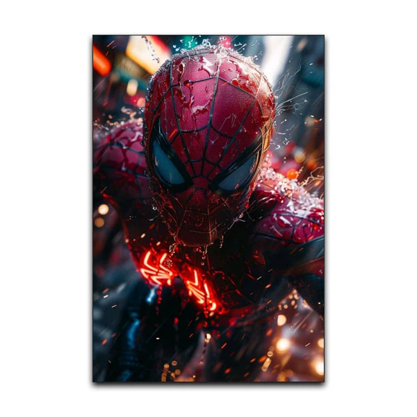 تابلو شاسی گوفی مدل اسپایدرمن مرد عنکبوتی خفن هیرو مارول طرح Spiderman کد FLYIN45