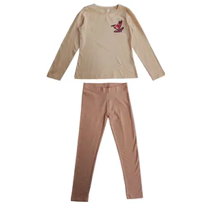 ست تی شرت و شلوار دخترانه پیپرتس مدل عروسکی رنگ گلبهی