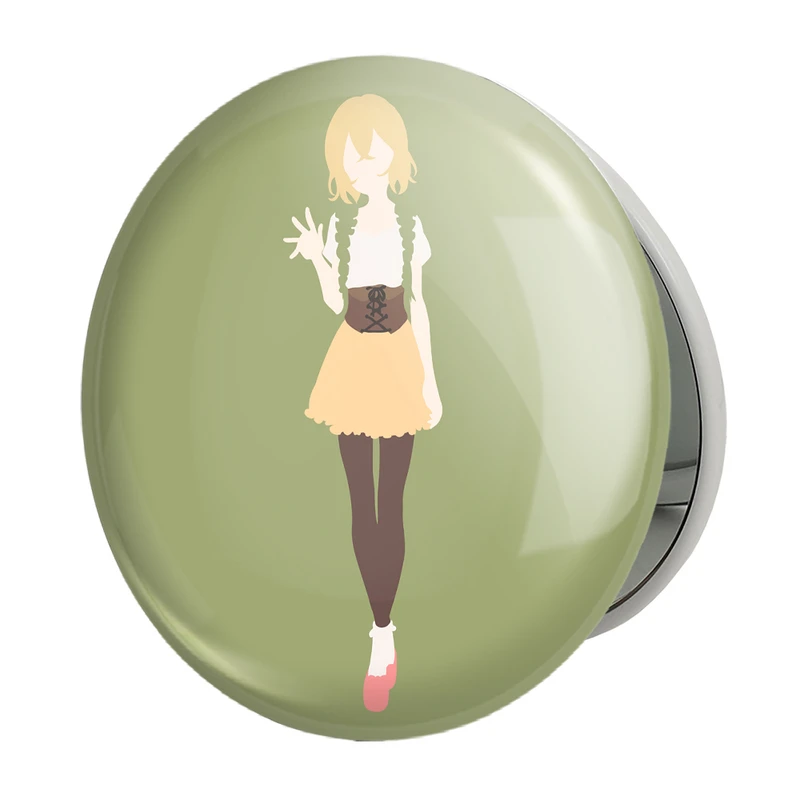 آینه جیبی خندالو طرح مامی نانامی انیمه کانوجواوکاری مدل تاشو کد 18177 