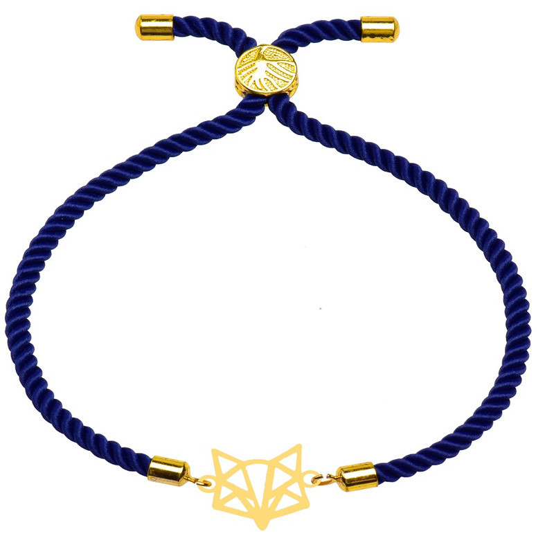 دستبند طلا 18 عیار زنانه الن نار مدل گرگ ELN101673