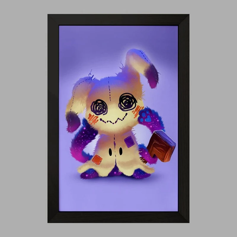 تابلو خندالو مدل میمیکیو انیمه پوکمون  کد 17307