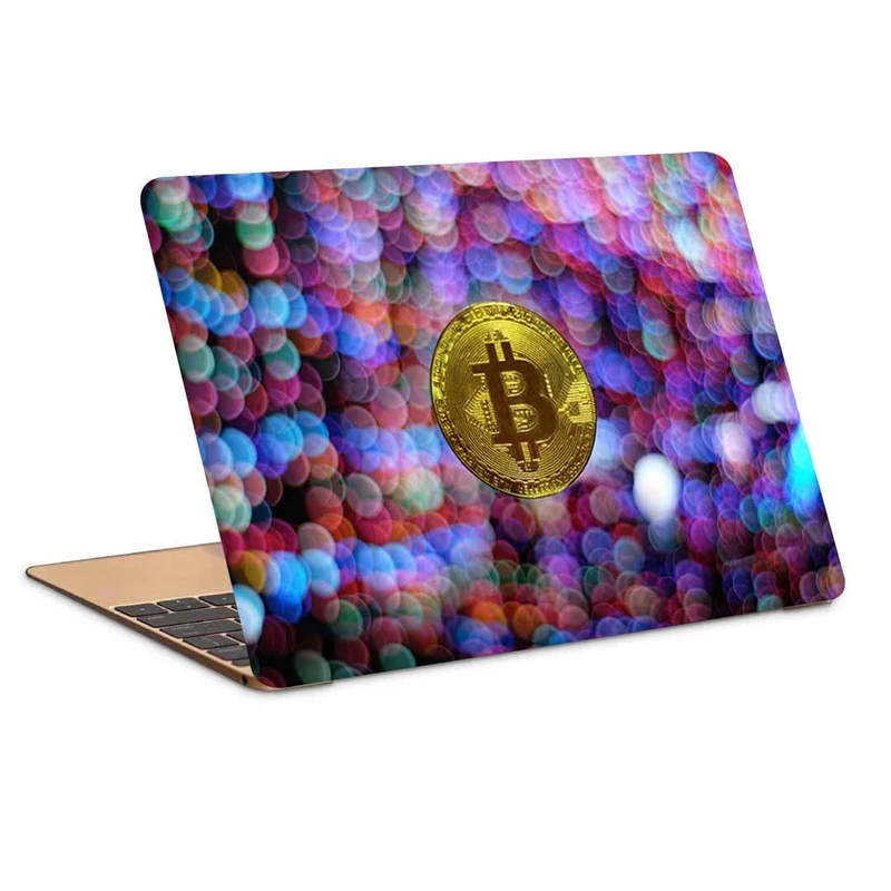 استیکر لپ تاپ طرح bitcoinکد p-1054 مناسب برای لپ تاپ 15.6 اینچ