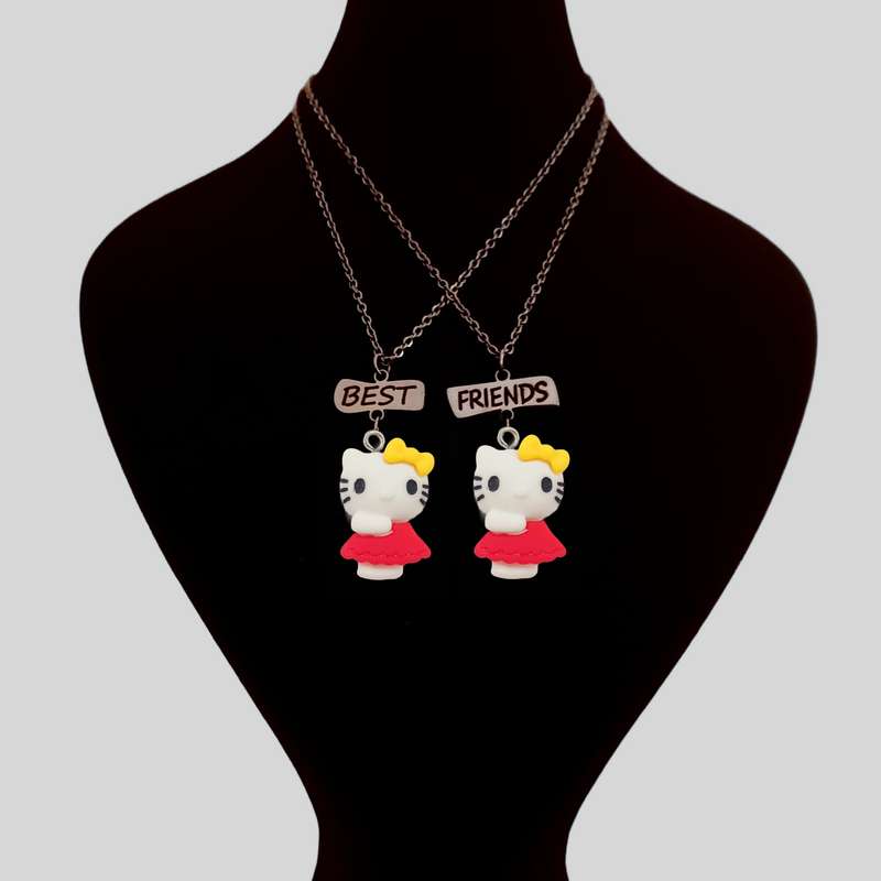 گردنبند زنانه مدل best friends بسته 2 عددی