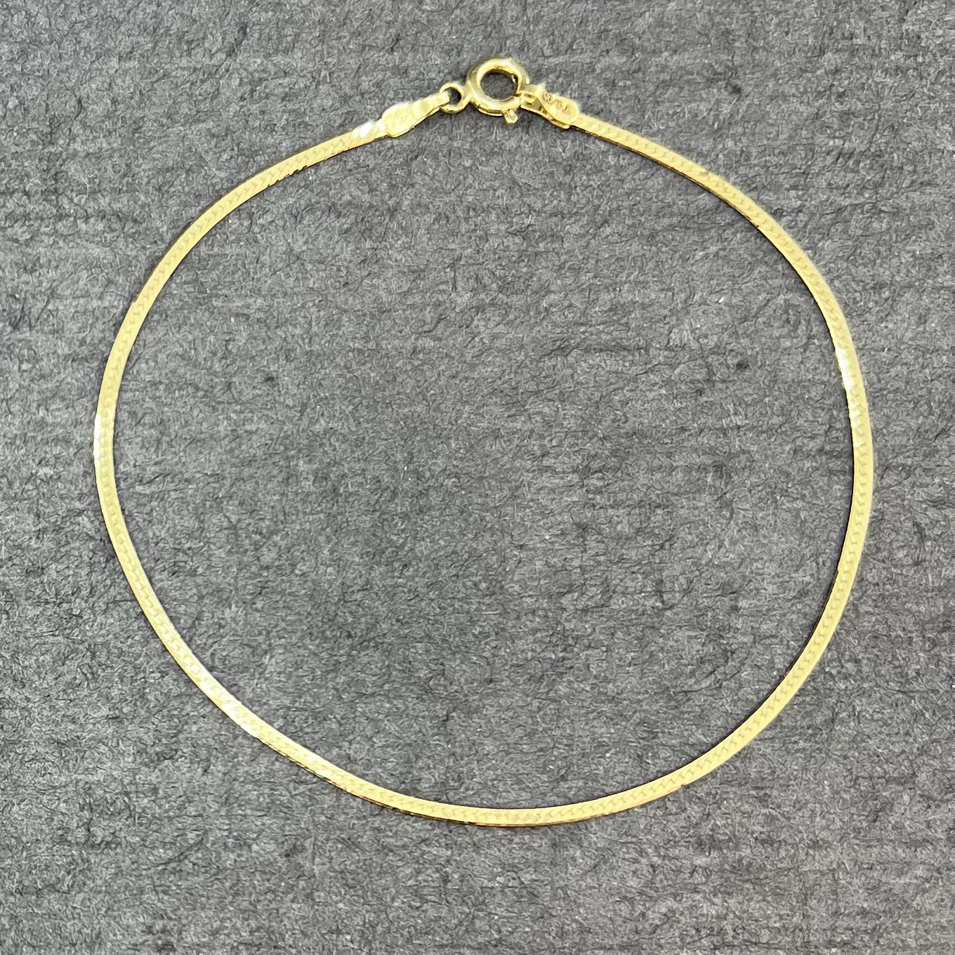 دستبند طلا 18 عیار زنانه دوست خوب مدل هرینگبون کد dk080 -  - 2