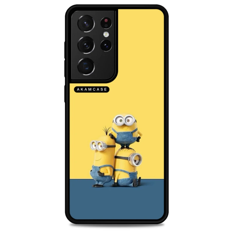 کاور آکام مدل AMC-WSGS21U-MINIONS4 مناسب برای گوشی موبایل سامسونگ Galaxy S21 Ultra