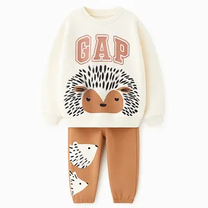 ست سویشرت آستین بلند و شلوار راحتی بچگانه مدل جوجه تیغی