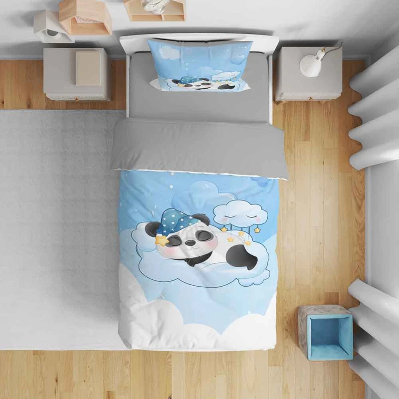 سرویس روتختی نوپه هوم مدل کارتونی کد T6018 تک نفره 5 تکه