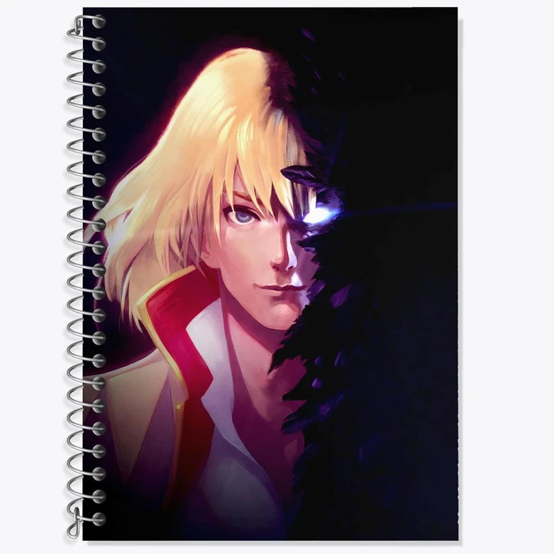 دفتر زبان 50 برگ خندالو مدل سه خط طرح هاول پندراگون انیمه قلعه متحرک هاول کد 12882