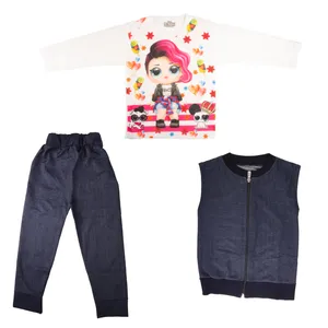 ست 3 تکه لباس دخترانه مدل 71943