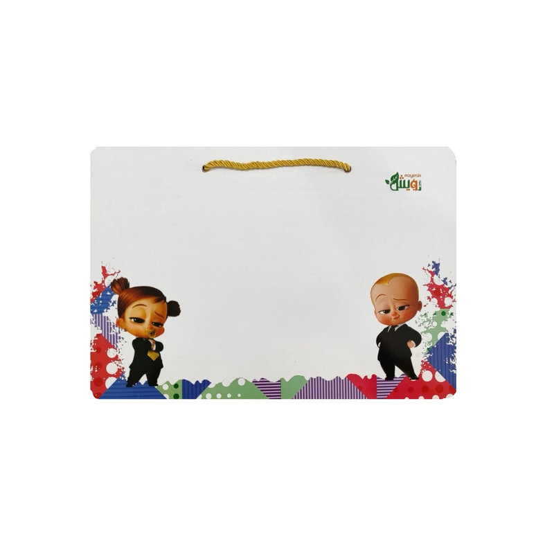 تخته وایت برد رویش مدل m.d.f طرح بچه رئیس کد 007 سایز 24x34 سانتی متر