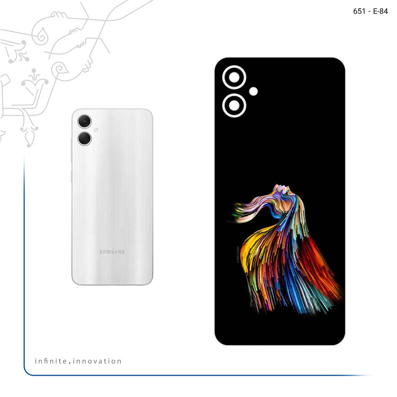 برچسب پوششی ماهوت مدل Rainbow Hair Digital Art مناسب برای گوشی موبایل سامسونگ Galaxy A05