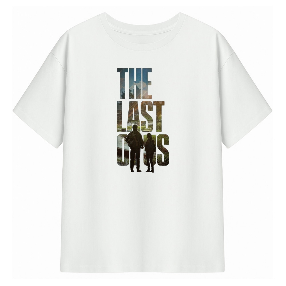 تی‌شرت  اورسایز آستین کوتاه زنانه مدل LAST OF US