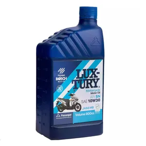 روغن موتور سیکلت تمام سنتتیک بوش مدل SN 10W-30 حجم 800 میلی‌لیتر