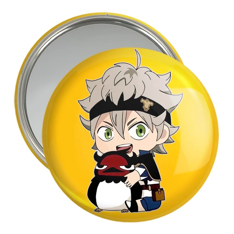 آینه جیبی خندالو مدل آستا انیمه بلک کلاور Black Clover  کد 10255