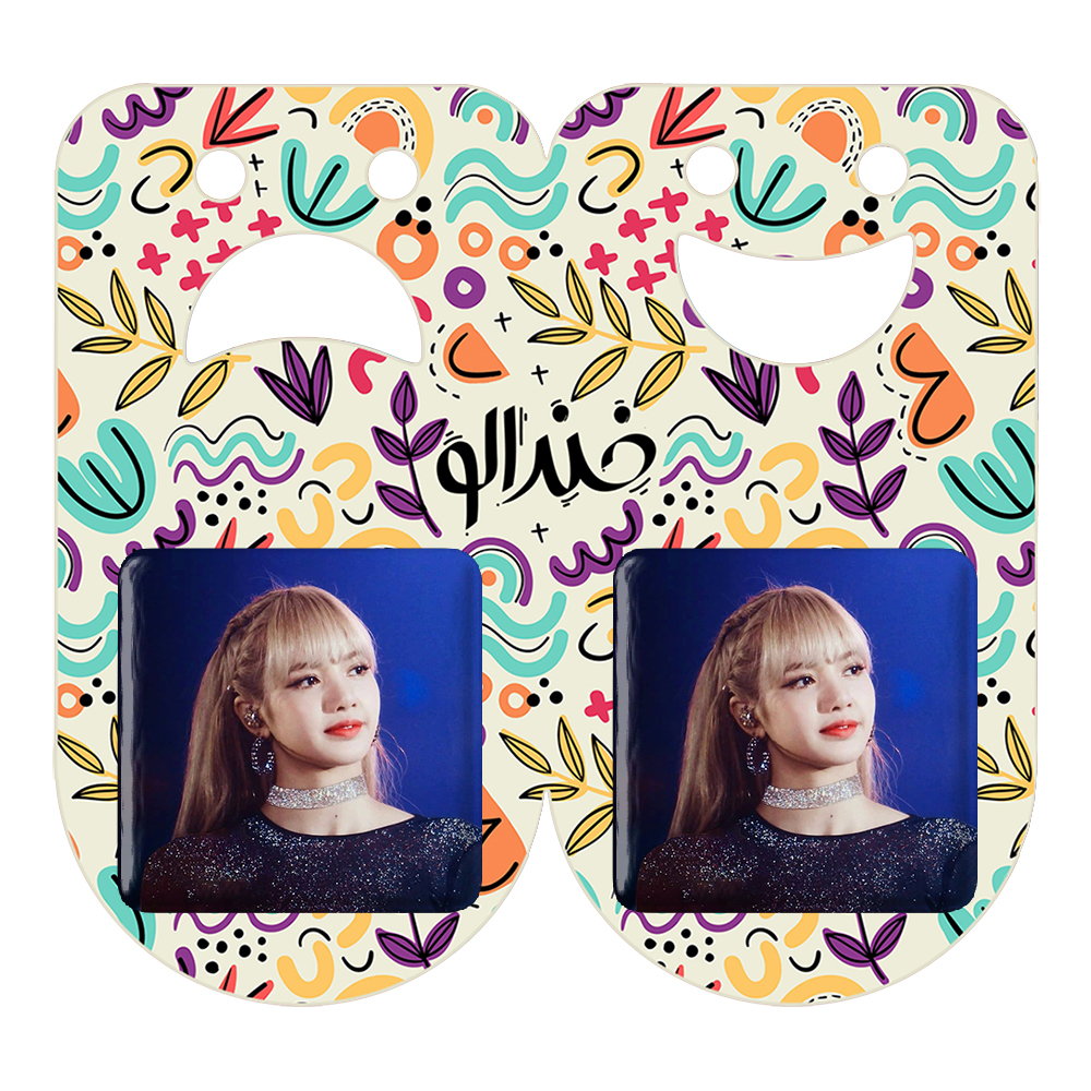 پیکسل خندالو مدل لیسا بلک پینک کد 14273 به همراه مگنت