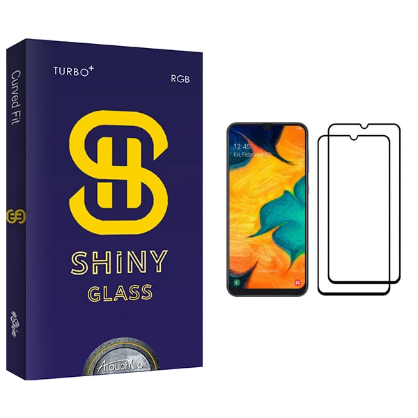محافظ صفحه نمایش آتوچبو مدل Shiny Glass مناسب برای گوشی موبایل سامسونگ Galaxy A30 بسته دو عددی