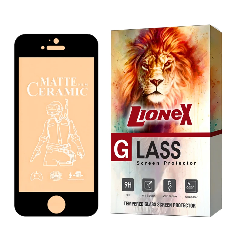 محافظ صفحه نمایش سرامیکی مات لایونکس مدل CERMAL مناسب برای گوشی موبایل اپل iPhone 5s / iPhone 5c / iPhone 5