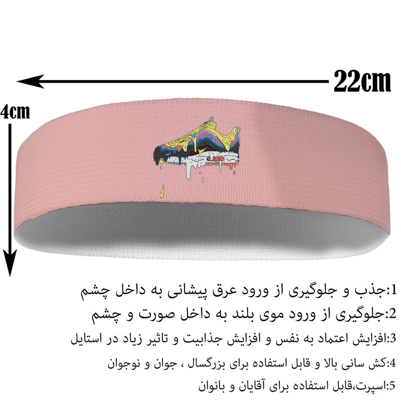 هدبند ورزشی آی تمر مدل کتونی کد 358
