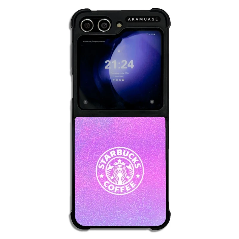 کاور آکام مدل AMC-WSGZFLIP5-STARBUCKS-36 مناسب برای گوشی موبایل سامسونگ Galaxy Z Flip 5
