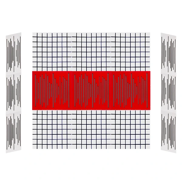 پنل آکوستیک مدل بیس‌ترپ وین مجموعه 15 عددی