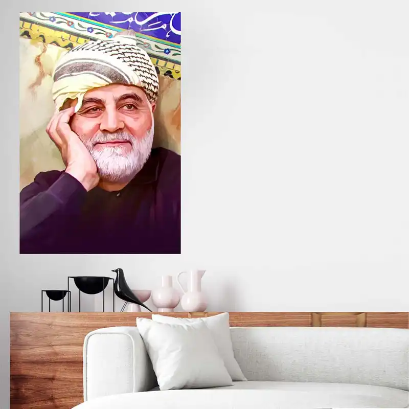 پوستر مدل شهید حاج قاسم سلیمانی