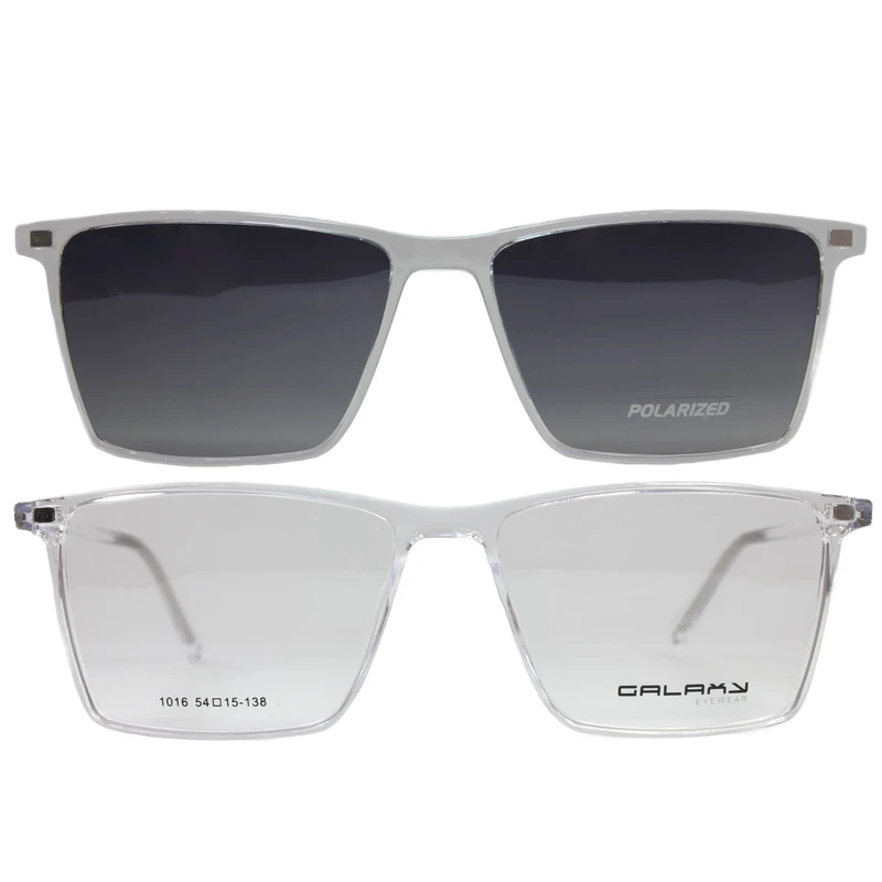 فریم عینک طبی گلکسی مدل 1016 به همراه کاور آفتابی